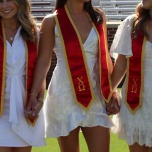 Silky white patterned dress